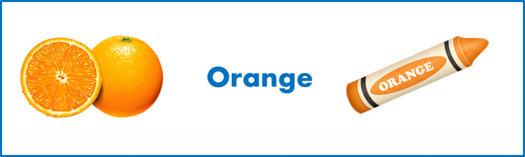apprendre les mots anglais: signification différente de 'Orange' en anglais