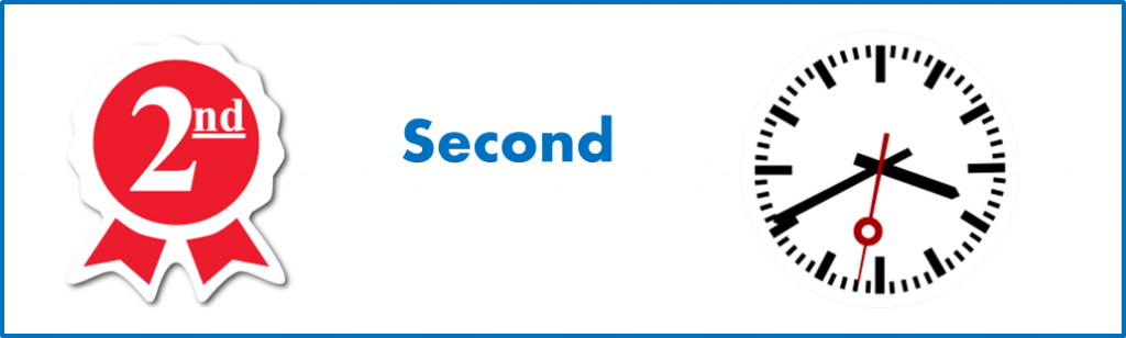 apprendre les mots anglais: signification différente de 'Second' en anglais