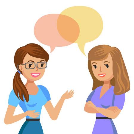 Conversation en anglias entre des filles