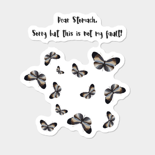 Phrases en anglais "butterfly in my stomach"